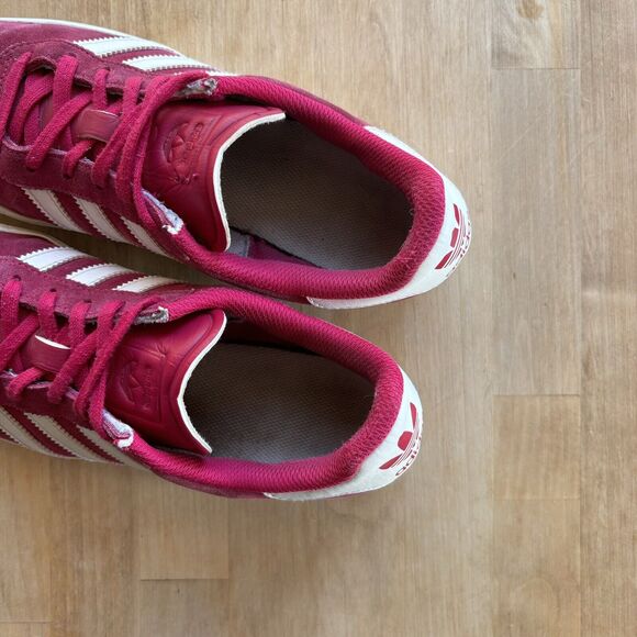 Adidas Originals Gazelle Classic College Red Maroon White Shoes wm 7.5 Youth 5.5 - Picture 6 of 9